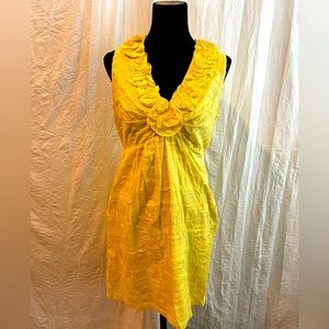 Tiana B. Yellow Rose Sleeveless Mini Dress